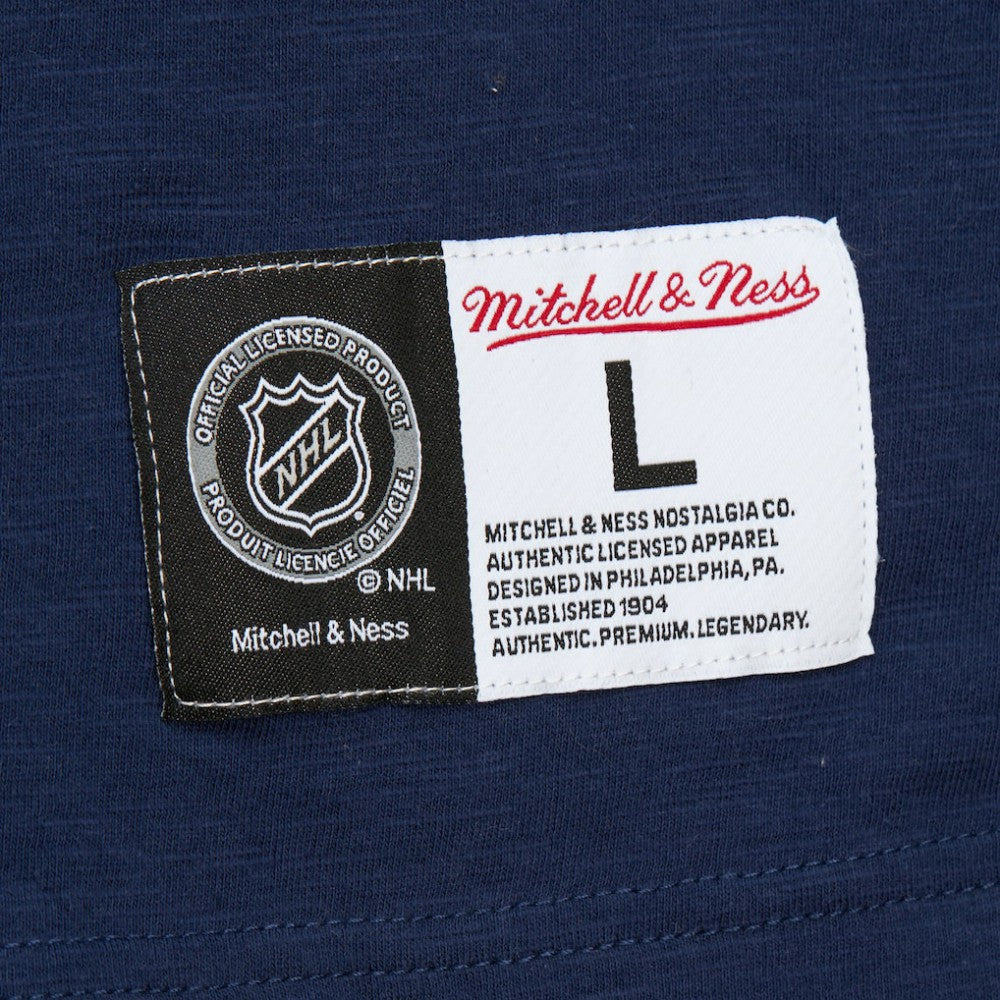Washington Capitals Mitchell & Ness Legendary Slub Raglan Long Sleeve T-Shirt - Navy/Red T-shirts
