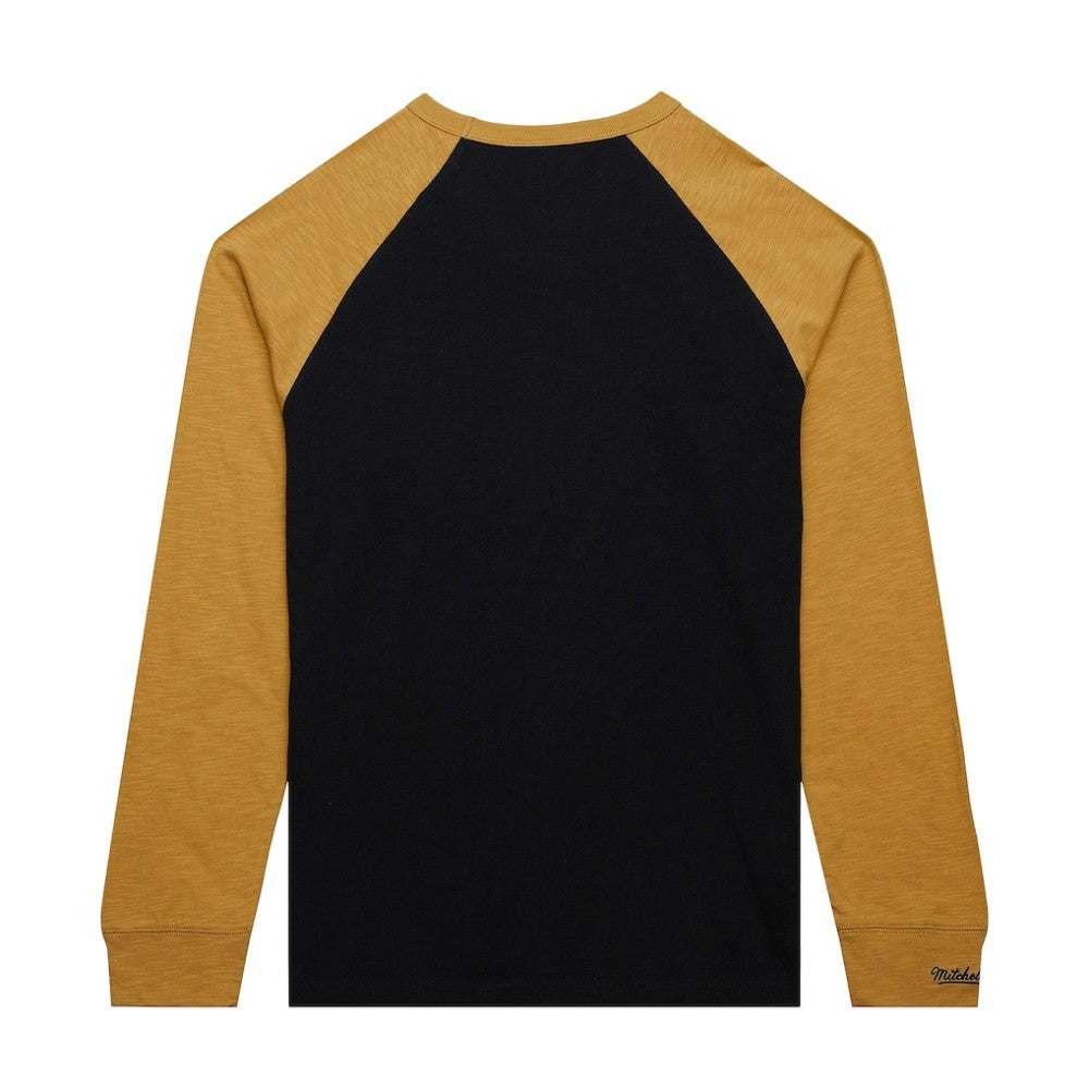 Vegas Golden Knights Mitchell & Ness Legendary Slub Raglan Long Sleeve T-Shirt - Black/Gold T-shirts