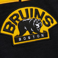 Boston Bruins Mitchell & Ness Legendary Slub Raglan Long Sleeve T-Shirt - Black/Gold T-shirts