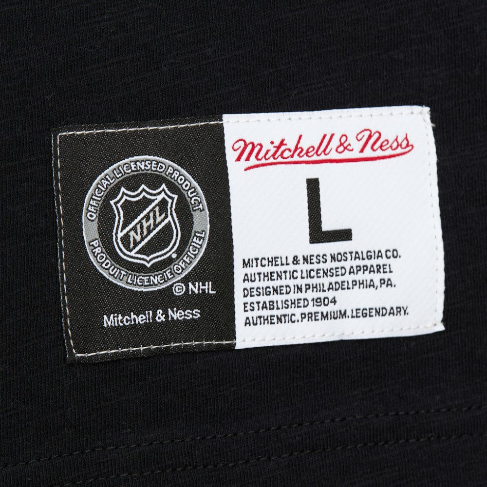 Chicago Blackhawks Mitchell & Ness Legendary Slub Raglan Long Sleeve T-Shirt - Black/Red T-shirts