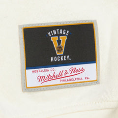 Boston Bruins Mitchell & Ness Women's Logo 3.0 Pullover Sweatshirt - Cream Sweatshirts