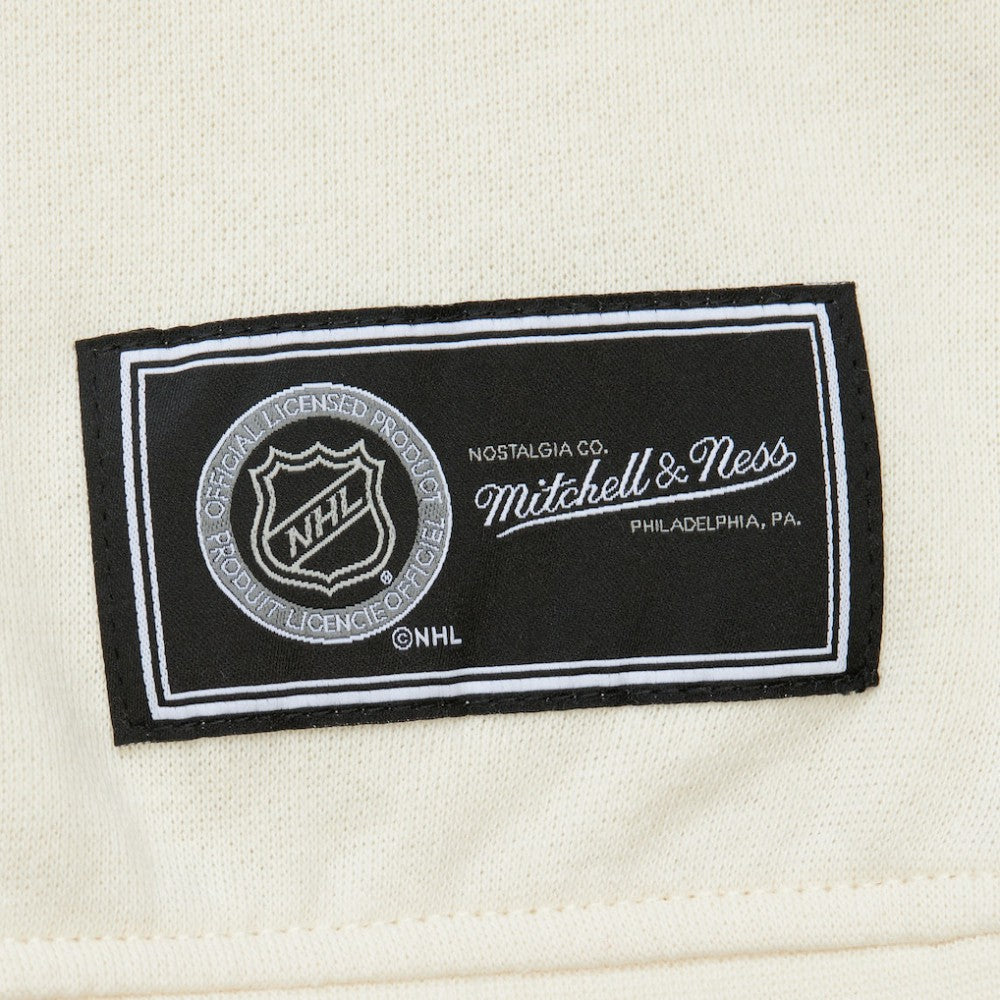 Pittsburgh Penguins Mitchell & Ness Women's Logo 3.0 Pullover Sweatshirt - Cream Sweatshirts