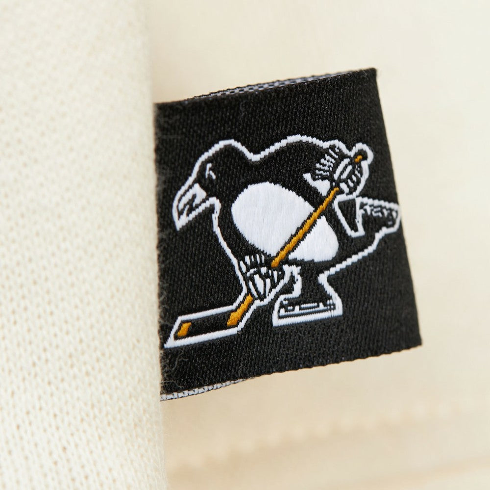 Pittsburgh Penguins Mitchell & Ness Women's Logo 3.0 Pullover Sweatshirt - Cream Sweatshirts