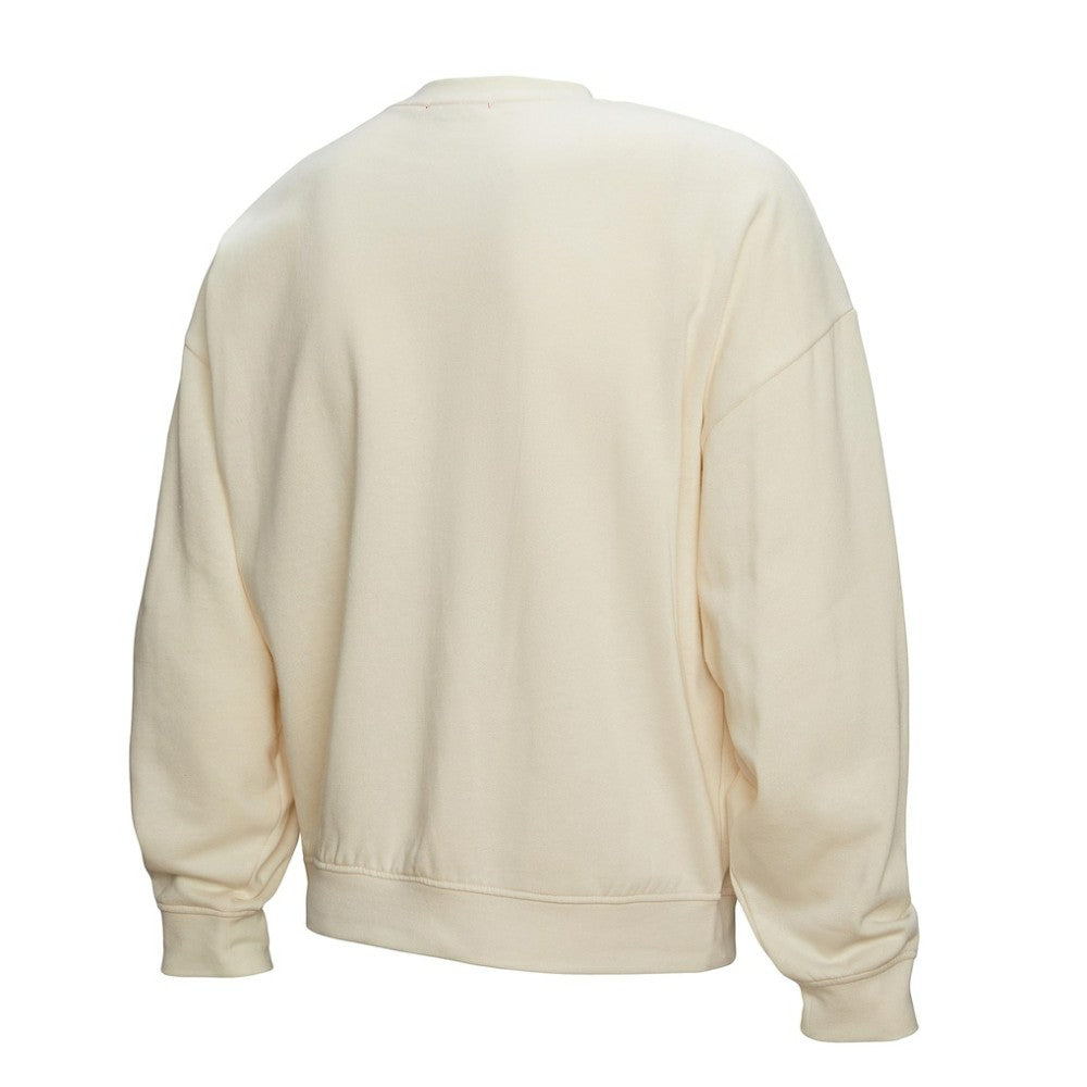 Pittsburgh Penguins Mitchell & Ness Women's Logo 3.0 Pullover Sweatshirt - Cream Sweatshirts