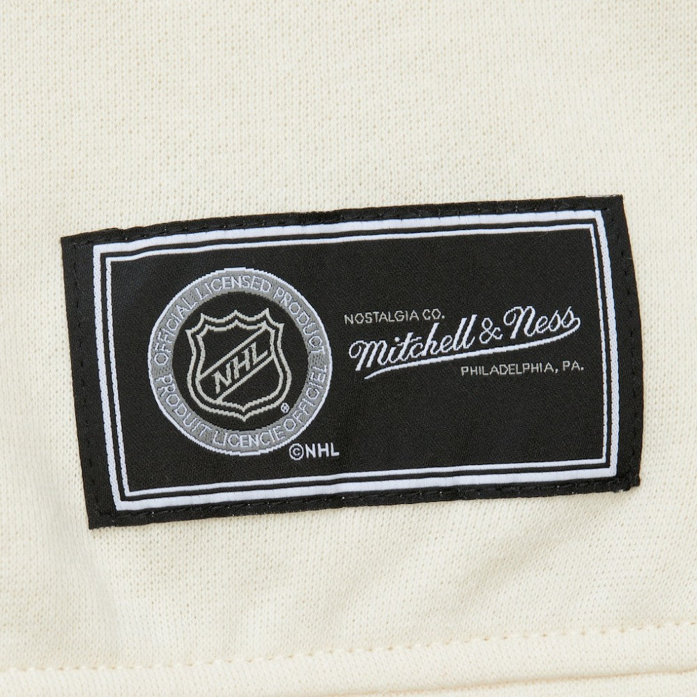 New York Rangers Mitchell & Ness Women's Logo 3.0 Pullover Sweatshirt - Cream Sweatshirts