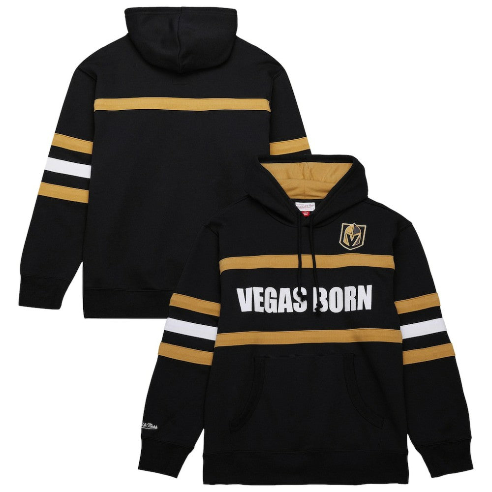 Vegas Golden Knights Mitchell & Ness Head Coach Slogan Pullover Hoodie - Black Hoodies