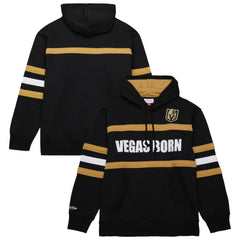 Vegas Golden Knights Mitchell & Ness Head Coach Slogan Pullover Hoodie - Black Hoodies