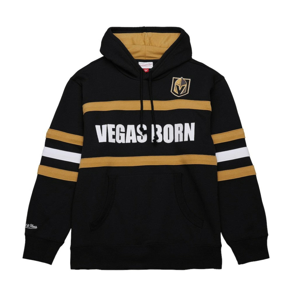 Vegas Golden Knights Mitchell & Ness Head Coach Slogan Pullover Hoodie - Black Hoodies