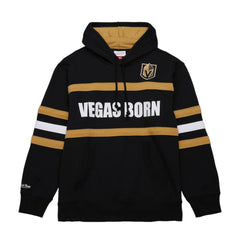 Vegas Golden Knights Mitchell & Ness Head Coach Slogan Pullover Hoodie - Black Hoodies