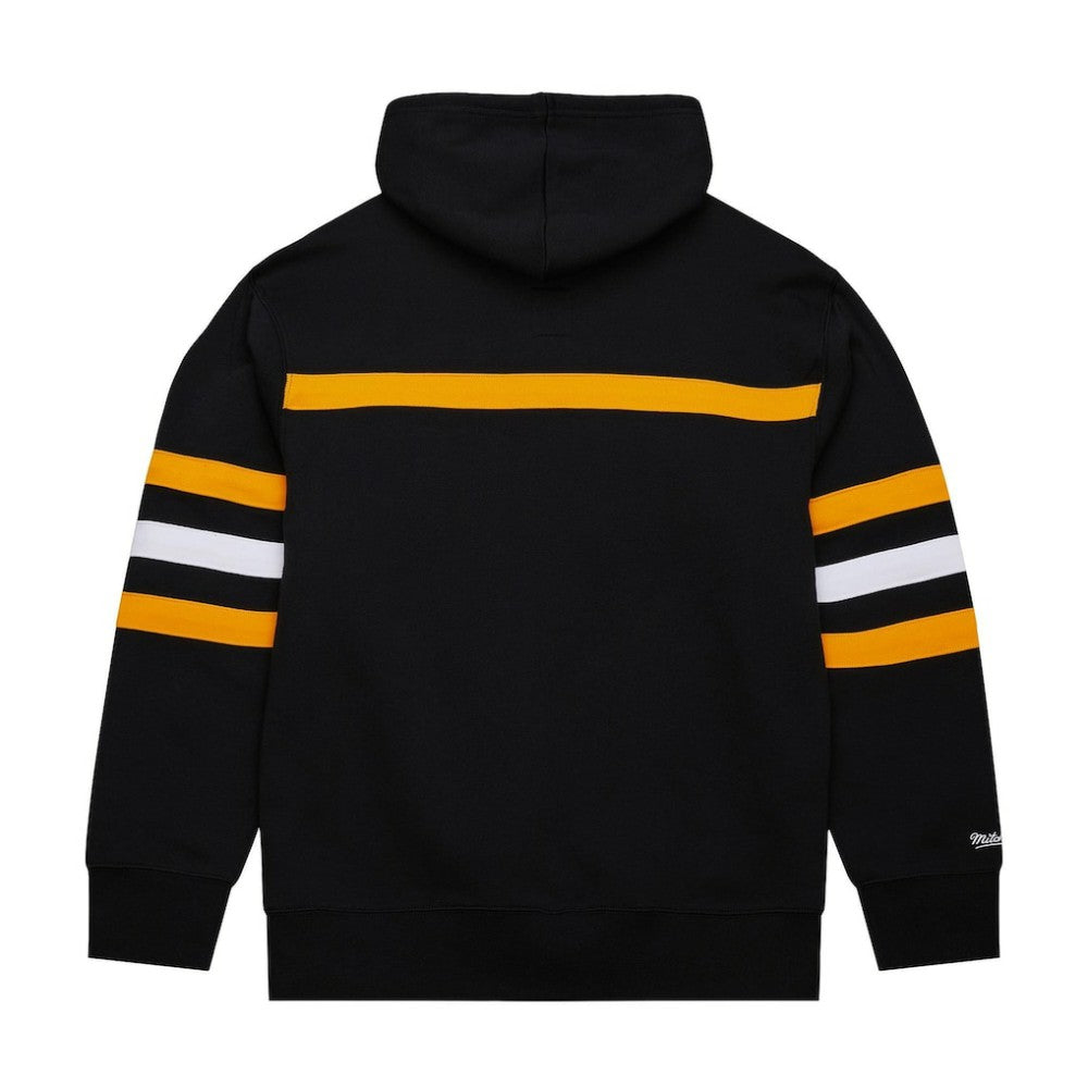Boston Bruins Mitchell & Ness Head Coach Slogan Pullover Hoodie - Black Hoodies