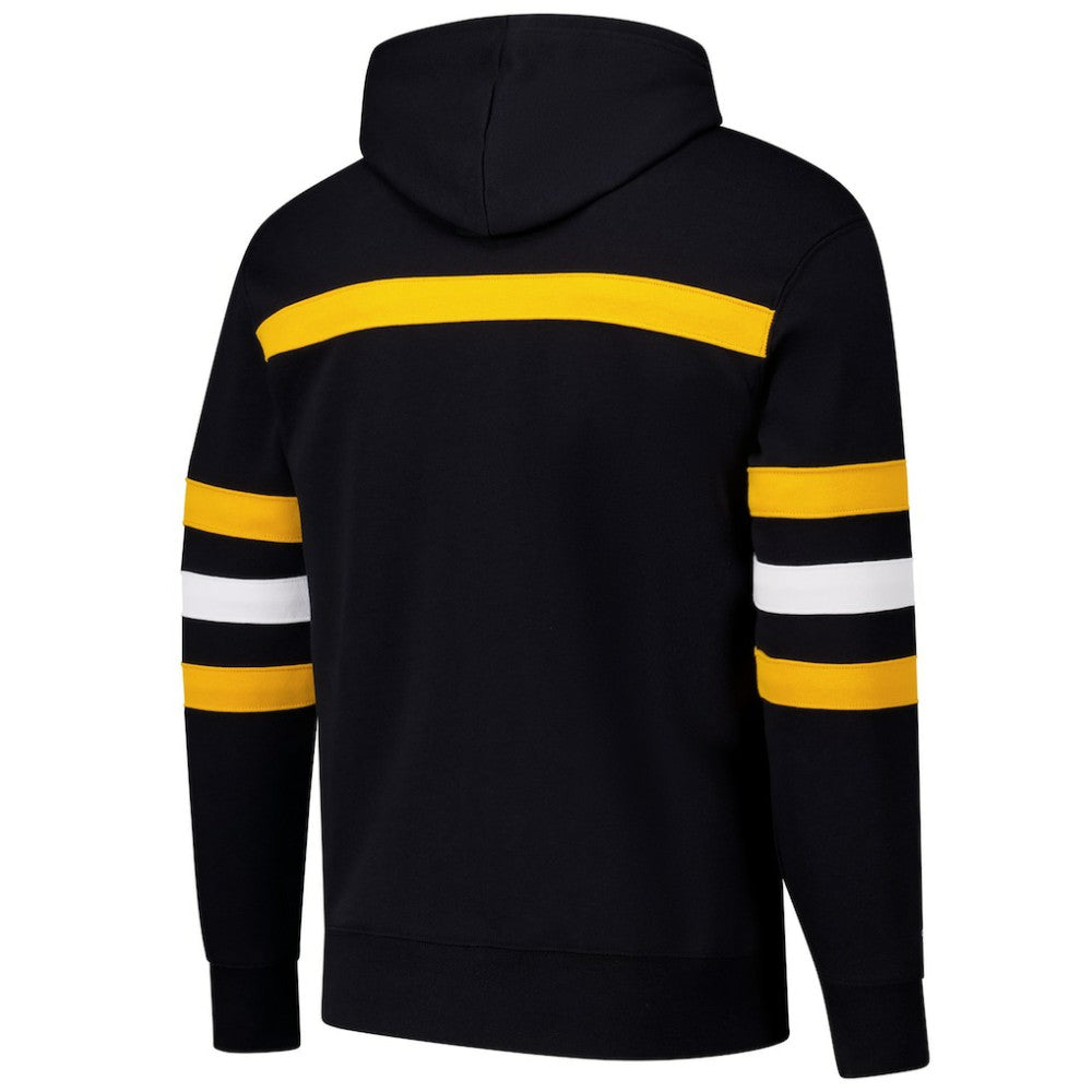 Pittsburgh Penguins Mitchell & Ness Head Coach Slogan Pullover Hoodie - Black Hoodies