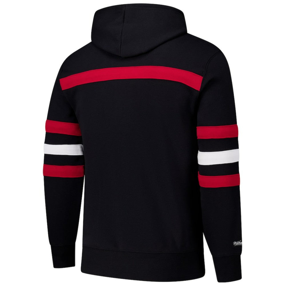 Chicago Blackhawks Mitchell & Ness Head Coach Slogan Pullover Hoodie - Black Hoodies