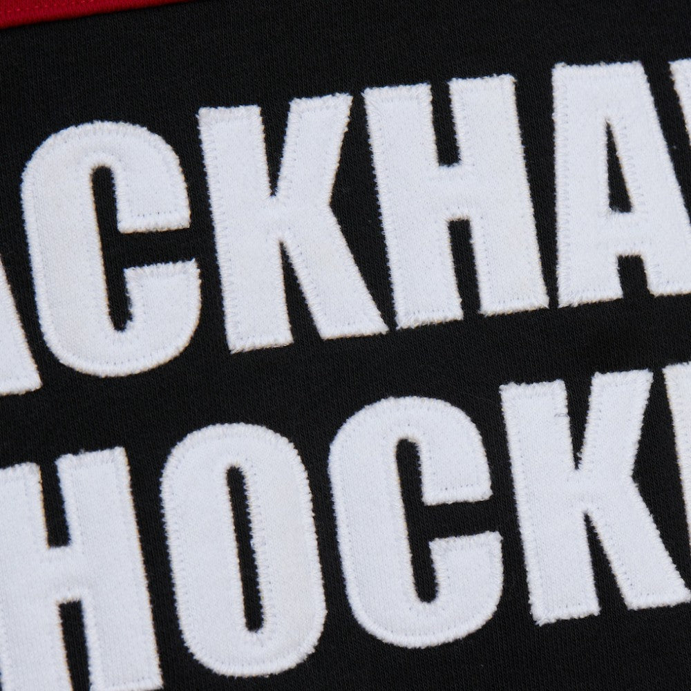 Chicago Blackhawks Mitchell & Ness Head Coach Slogan Pullover Hoodie - Black Hoodies