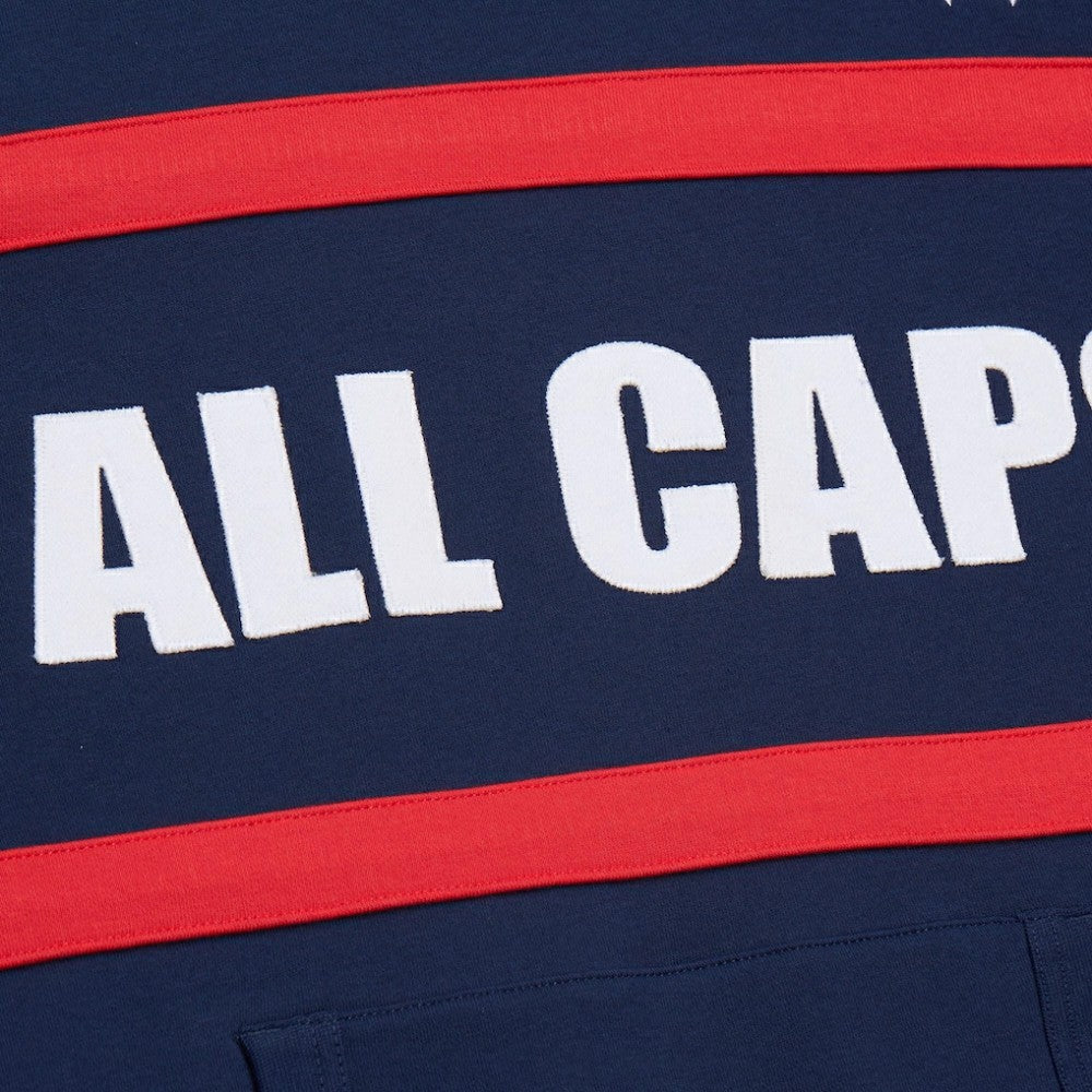 Washington Capitals Mitchell & Ness Head Coach Slogan Pullover Hoodie - Navy Hoodies