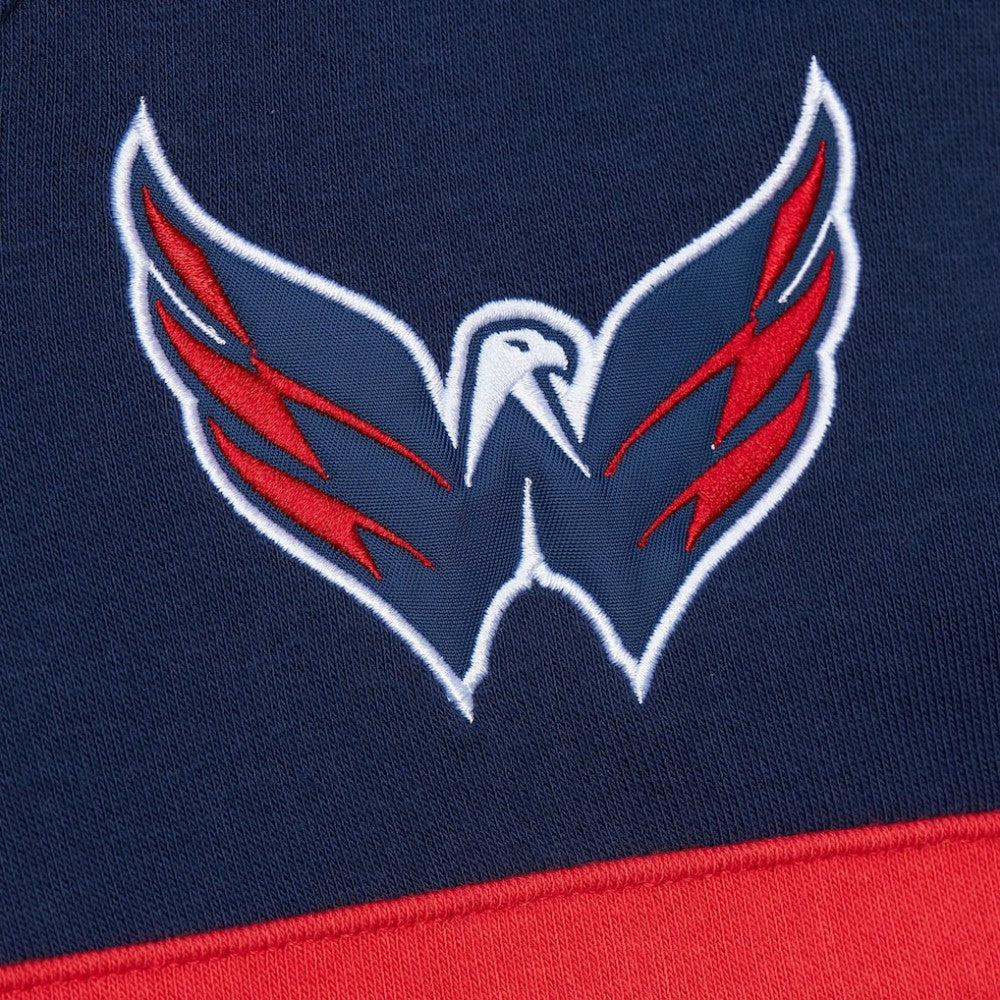 Washington Capitals Mitchell & Ness Head Coach Slogan Pullover Hoodie - Navy Hoodies