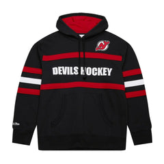 New Jersey Devils Mitchell & Ness Head Coach Slogan Pullover Hoodie - Black Jerseys