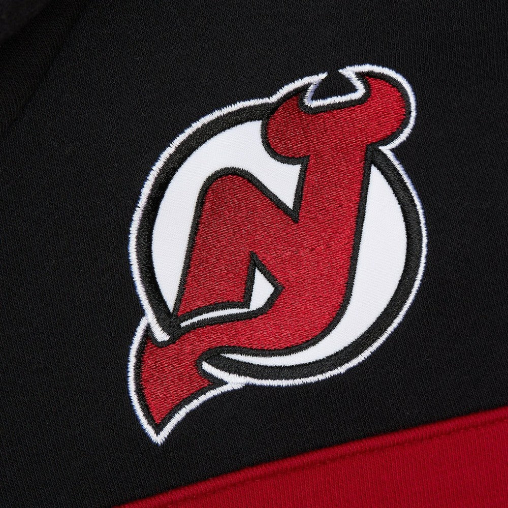 New Jersey Devils Mitchell & Ness Head Coach Slogan Pullover Hoodie - Black Jerseys