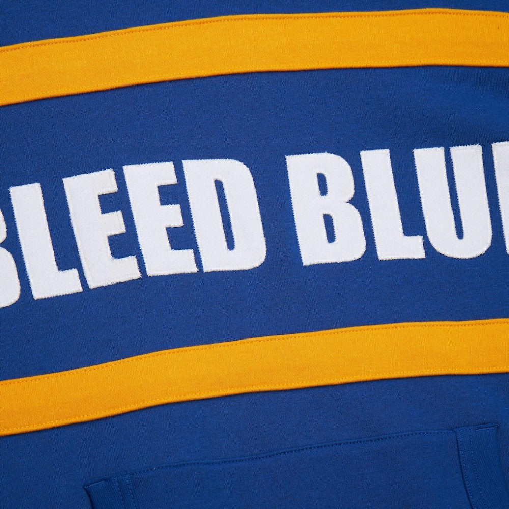 St. Louis Blues Mitchell & Ness Head Coach Slogan Pullover Hoodie - Blue Hoodies