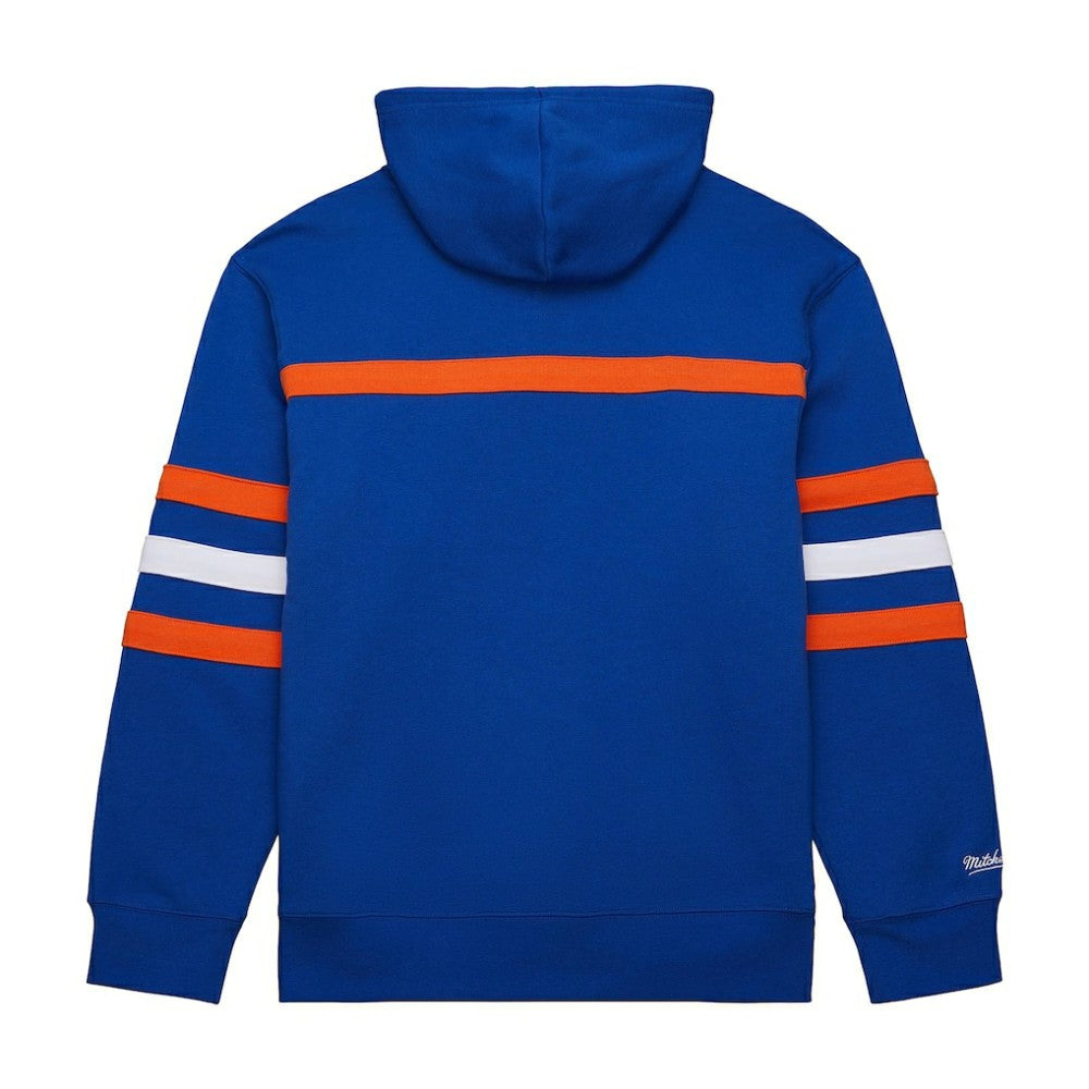 New York Islanders Mitchell & Ness Head Coach Slogan Pullover Hoodie - Royal Hoodies