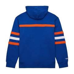 New York Islanders Mitchell & Ness Head Coach Slogan Pullover Hoodie - Royal Hoodies