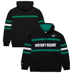 Dallas Stars Mitchell & Ness Head Coach Slogan Pullover Hoodie - Black Hoodies