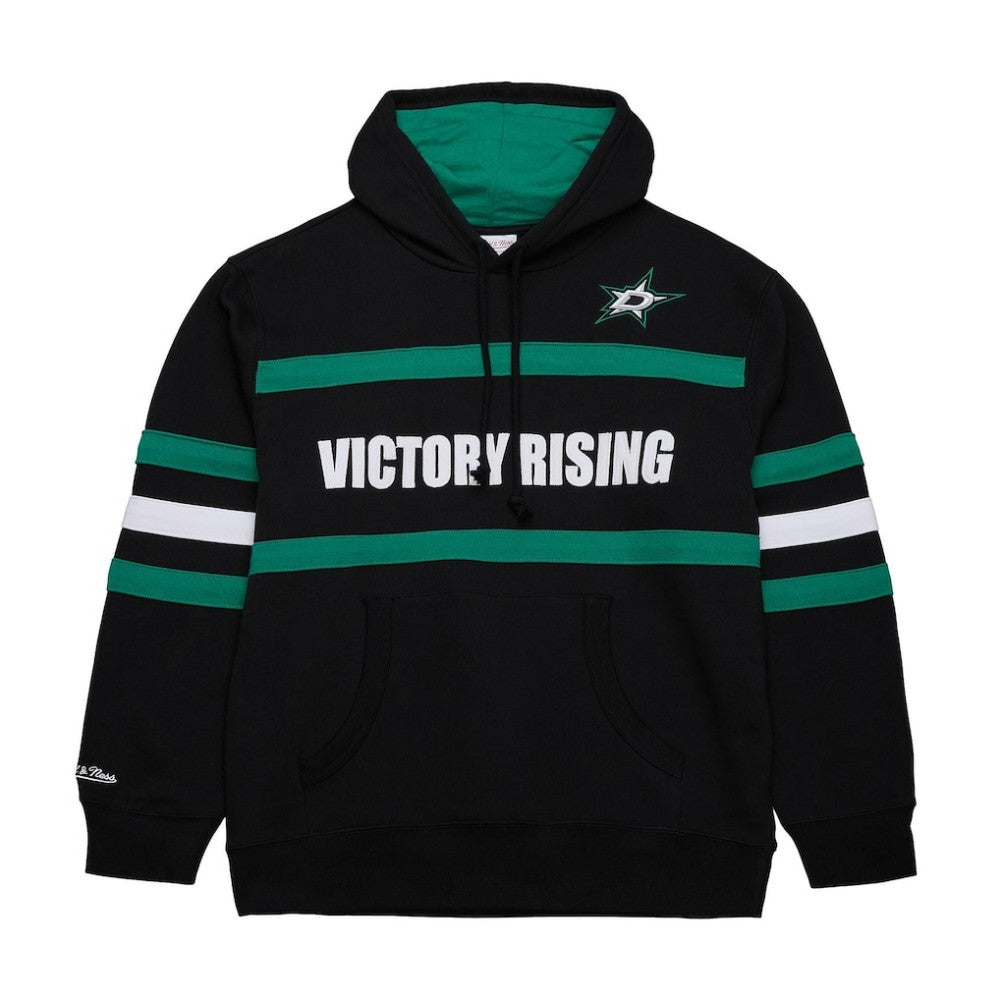 Dallas Stars Mitchell & Ness Head Coach Slogan Pullover Hoodie - Black Hoodies