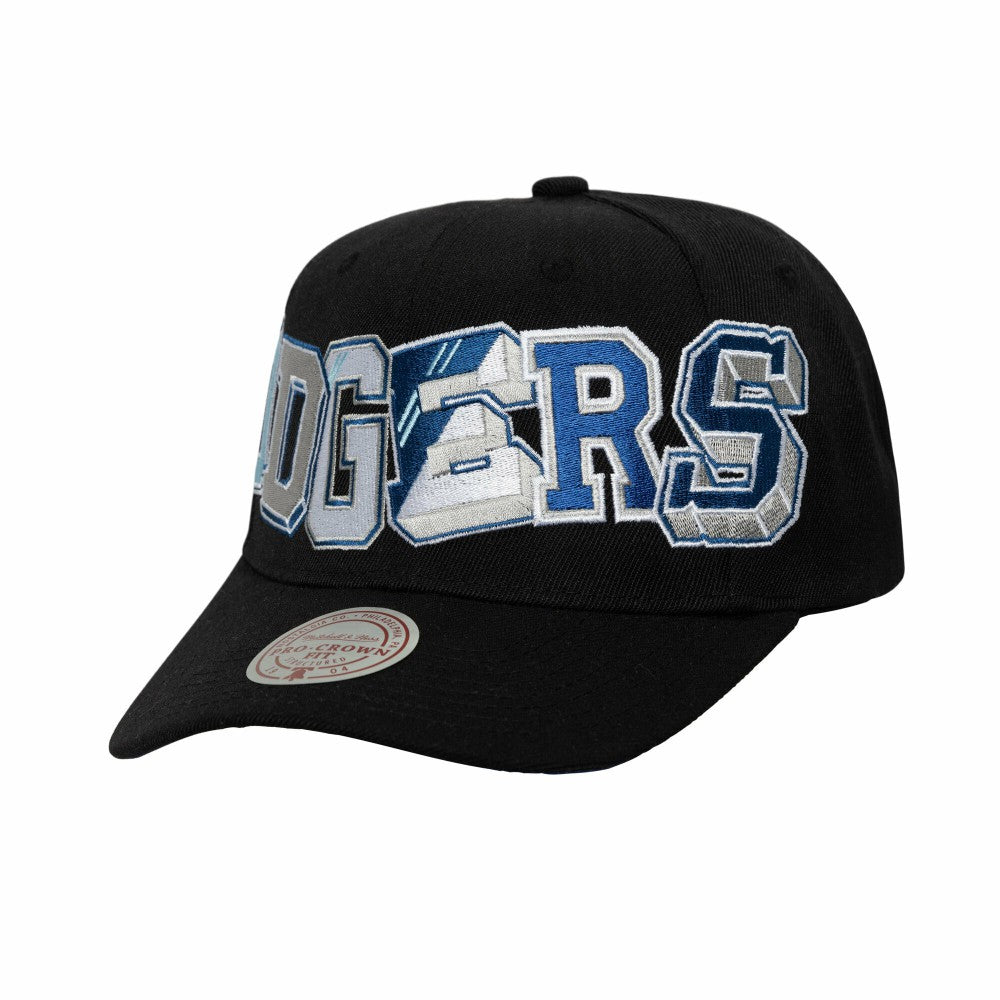 Los Angeles Dodgers Hyper Type Pro Crown Snapback Hat Black