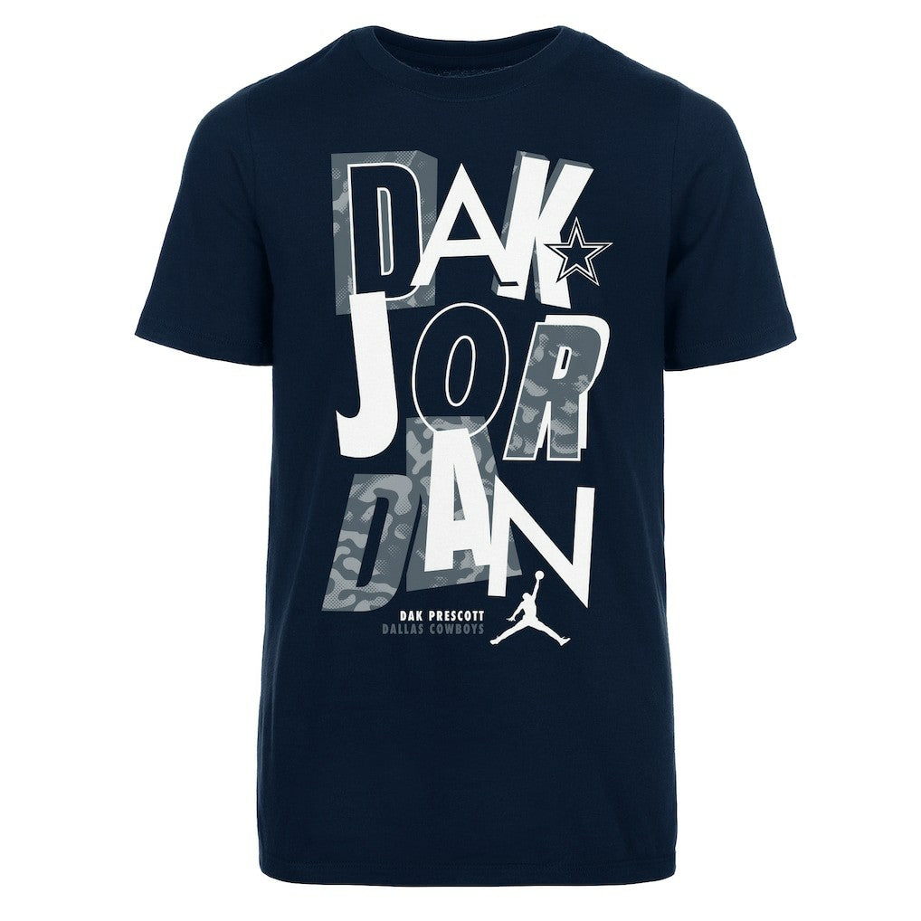 Dak Prescott Dallas Cowboys Jordan Brand Youth Fresh Player Name T-Shirt - Navy for sale