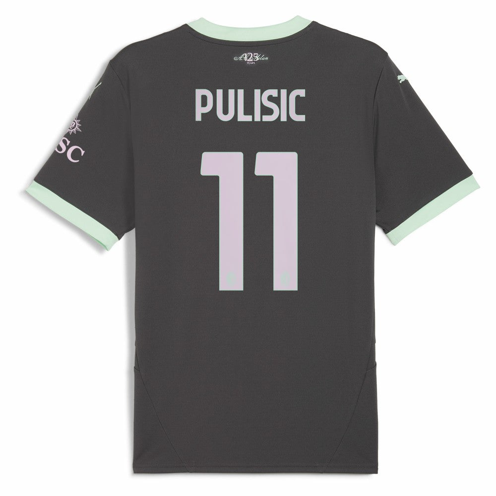 Christian Pulisic AC Milan 2024/25 Third Replica Player Jersey - Charcoal online