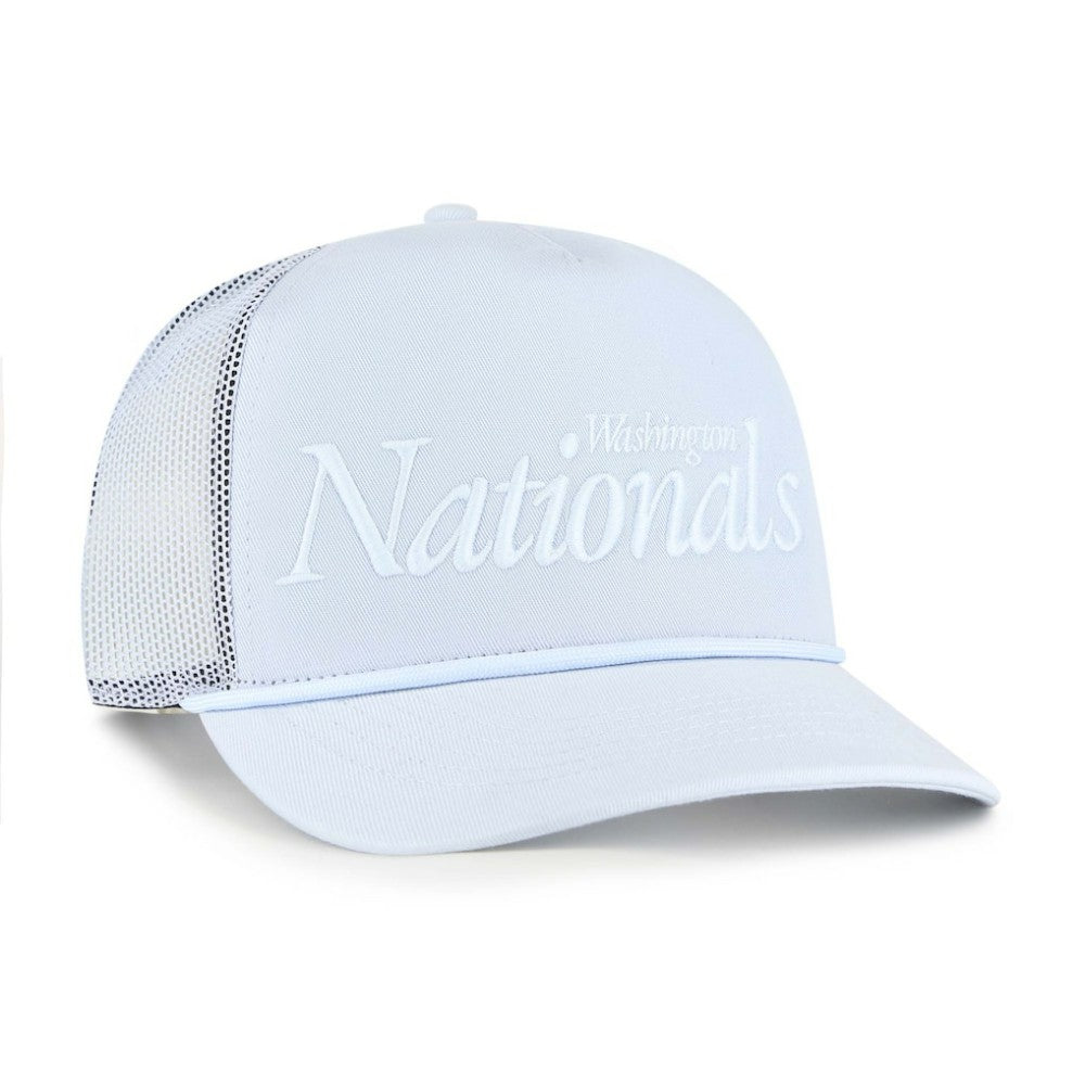 Washington Nationals Foundation Script Hitch Adjustable Trucker Hat Light Blue