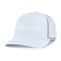 Minnesota Twins Foundation Script Hitch Adjustable Trucker Hat Light Blue