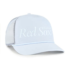 Boston Red Sox Foundation Script Hitch Adjustable Trucker Hat Light Blue
