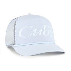 Chicago Cubs Foundation Script Hitch Adjustable Trucker Hat Light Blue