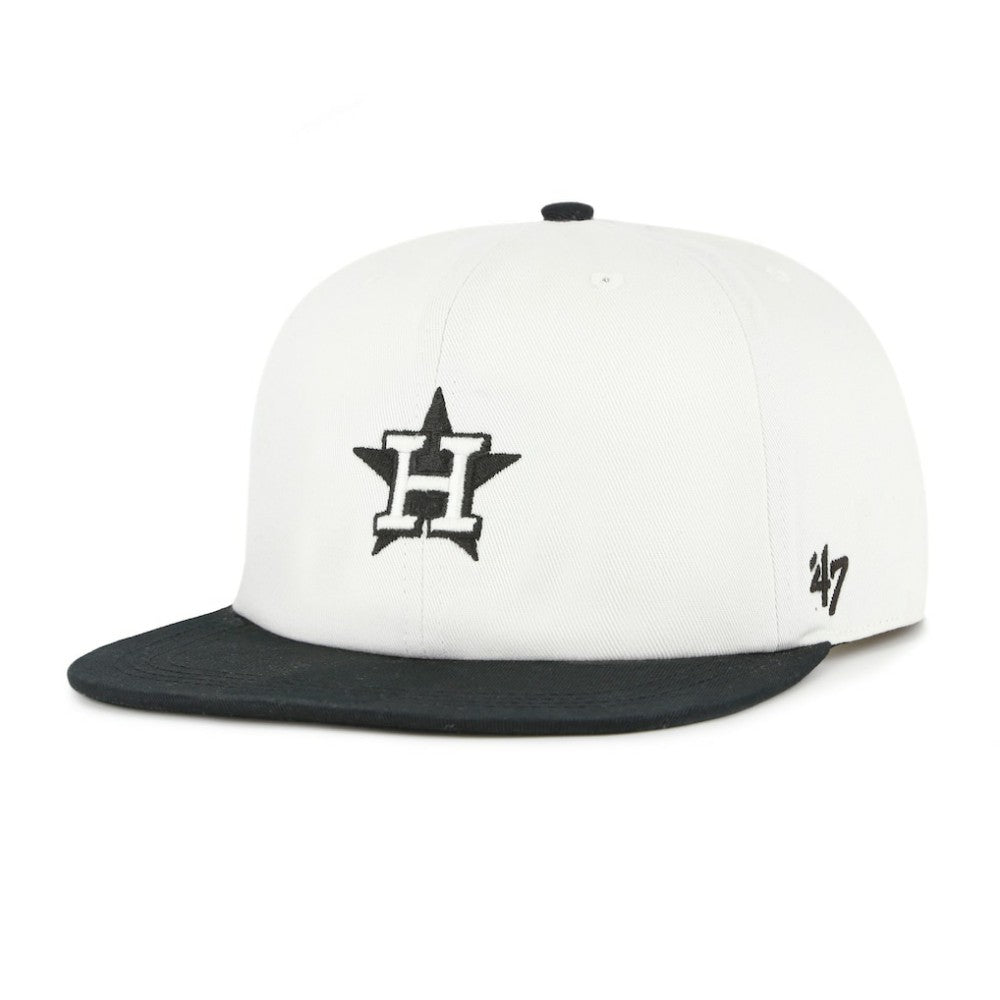 Houston Astros Foundation Captain Snapback Hat White/Black