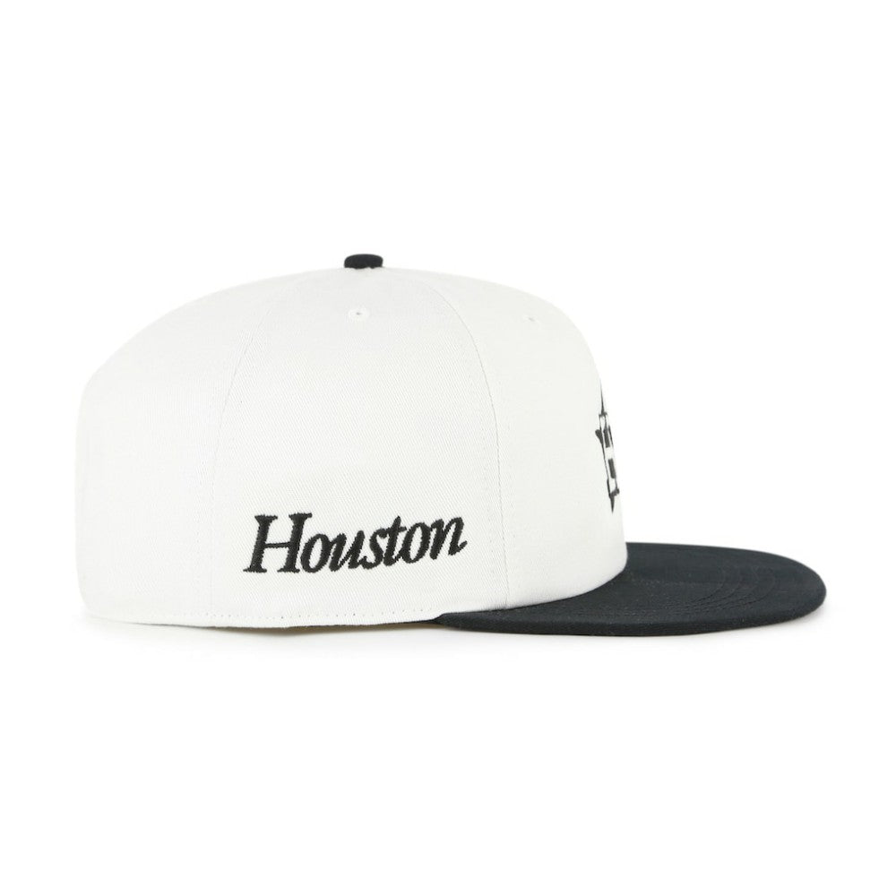 Houston Astros Foundation Captain Snapback Hat White/Black