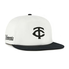 Minnesota Twins Foundation Captain Snapback Hat White/Black
