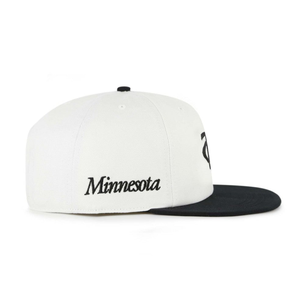 Minnesota Twins Foundation Captain Snapback Hat White/Black