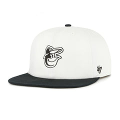 Baltimore Orioles Foundation Captain Snapback Hat White/Black