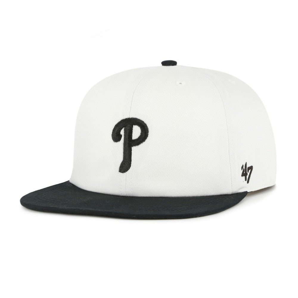 Philadelphia Phillies Foundation Captain Snapback Hat White/Black