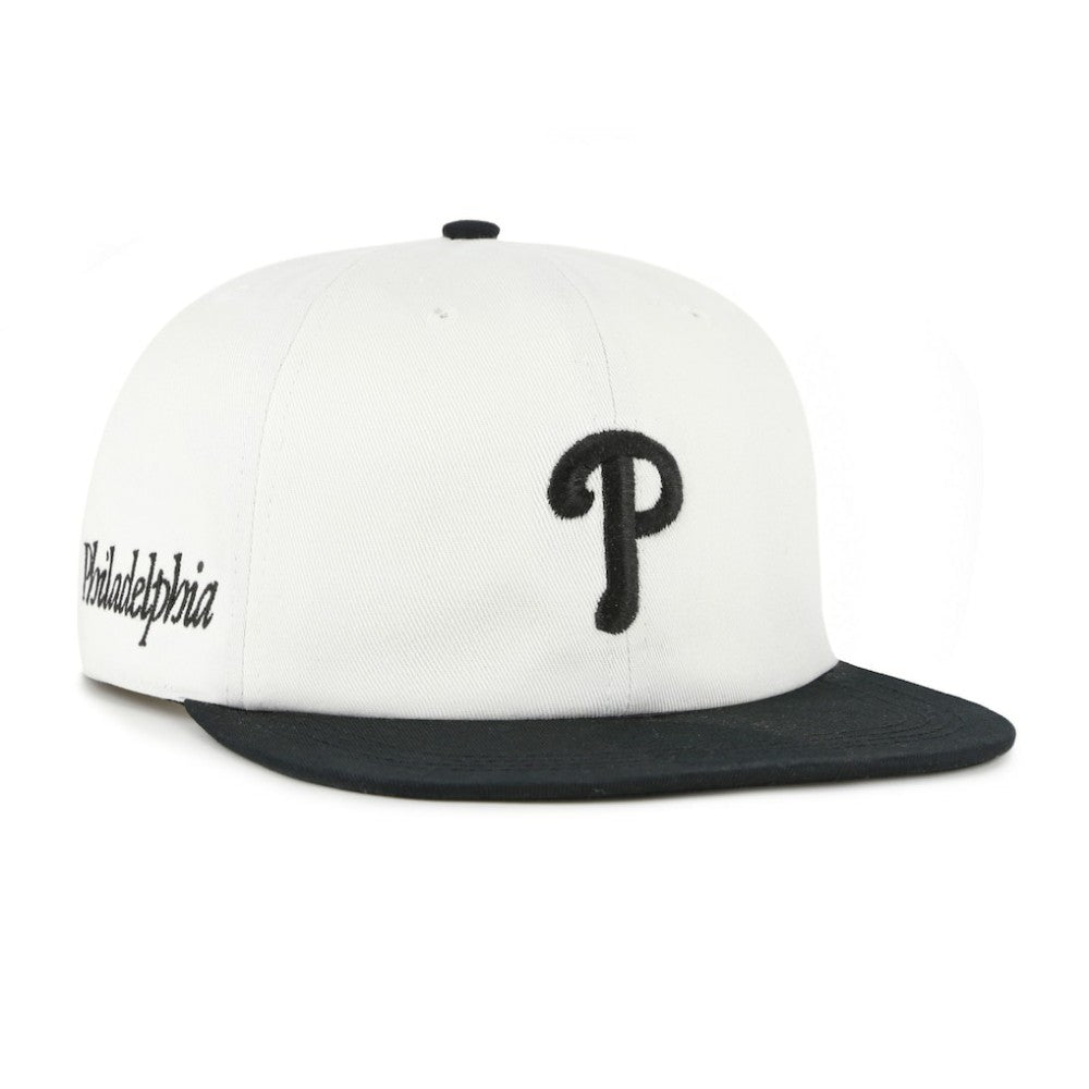 Philadelphia Phillies Foundation Captain Snapback Hat White/Black