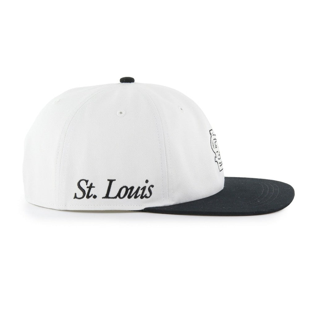 St. Louis Cardinals Foundation Captain Snapback Hat White/Black
