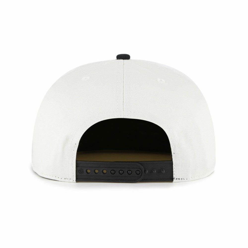 Miami Marlins Foundation Captain Snapback Hat White/Black
