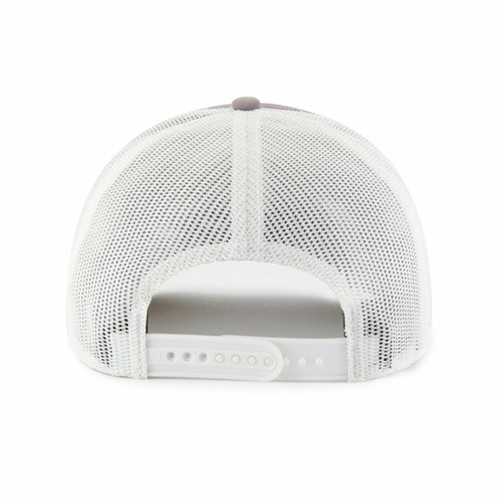 Milwaukee Brewers Tide Sweep Rope Trucker Adjustable Hat Gray/White