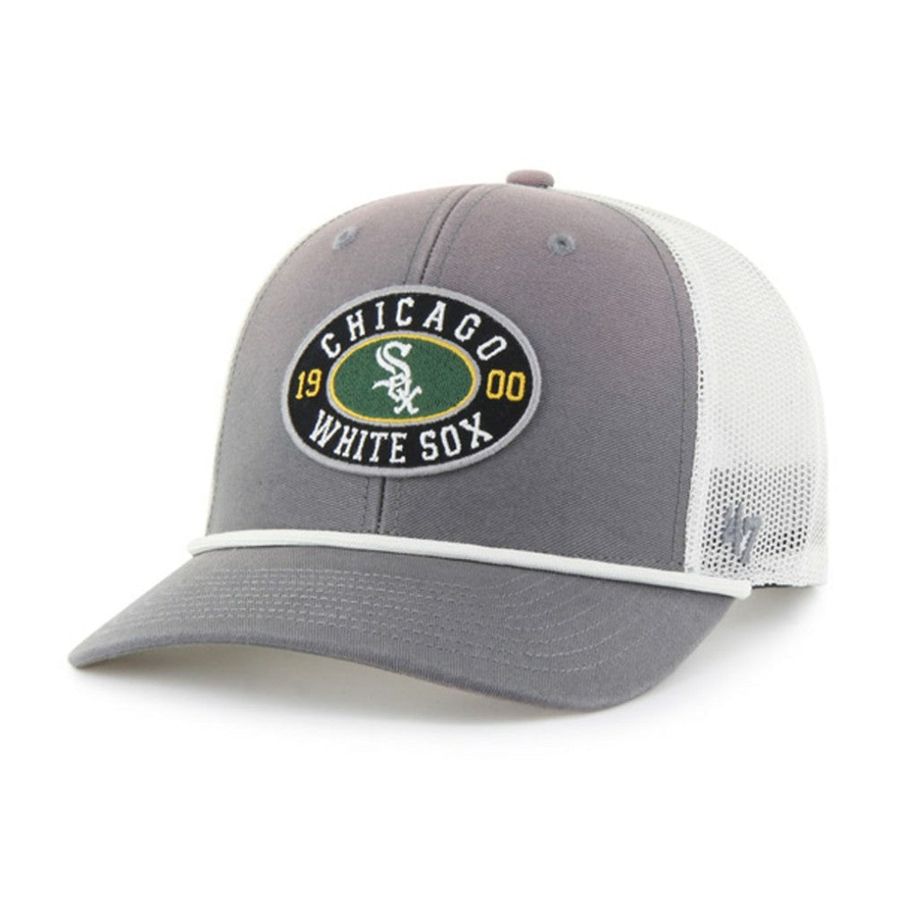 Chicago White Sox Tide Sweep Rope Trucker Adjustable Hat Gray/White