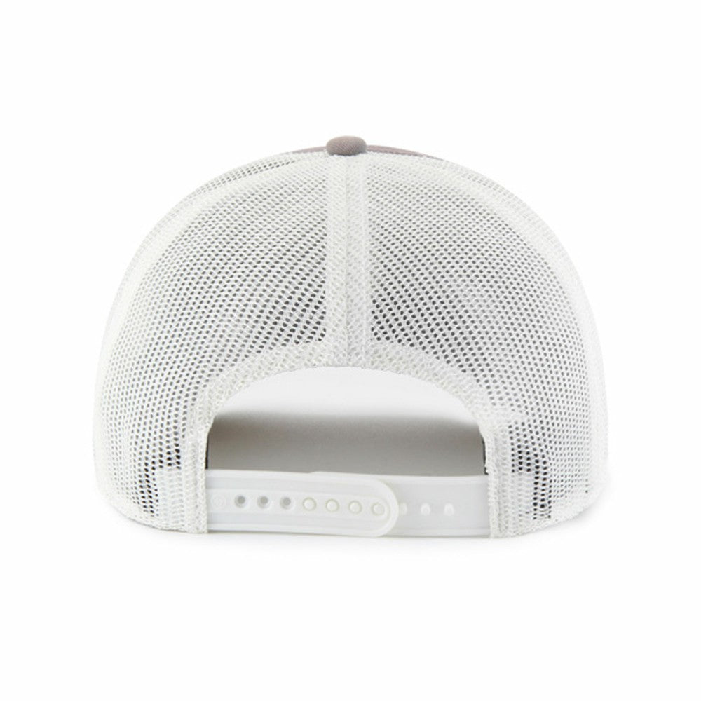Miami Marlins Tide Sweep Rope Trucker Adjustable Hat Gray/White