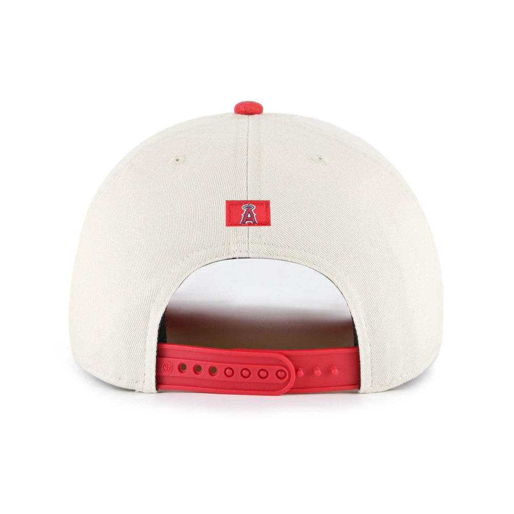 Los Angeles Angels Fiji Rope Hitch Adjustable Hat Cream/Red