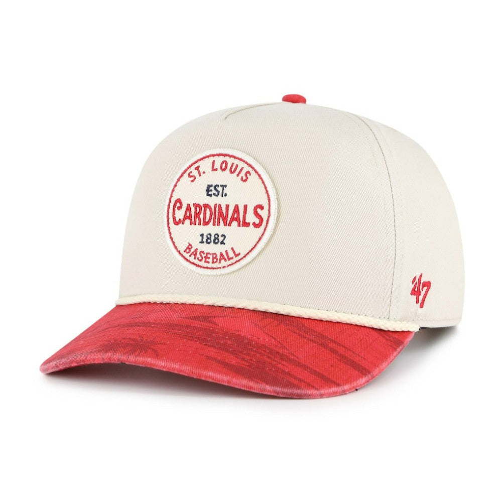 St. Louis Cardinals Fiji Rope Hitch Adjustable Hat Cream/Red