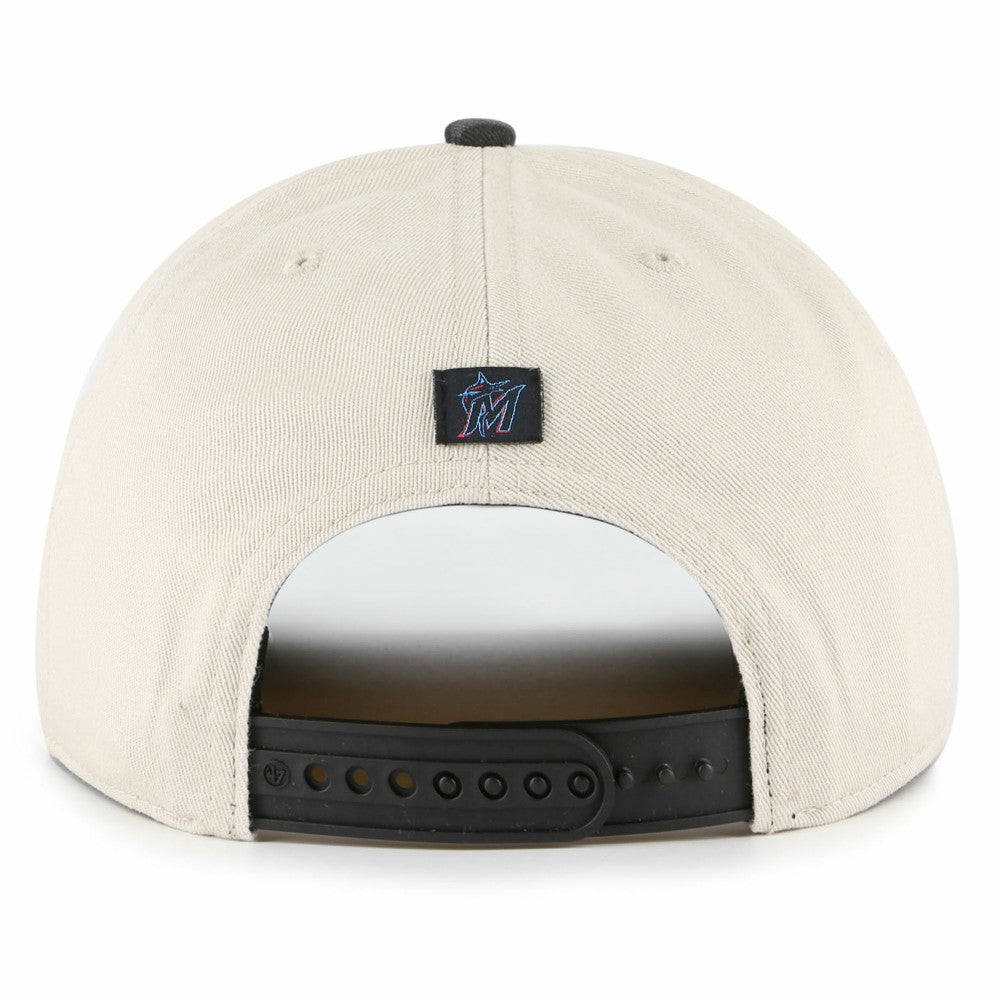 Miami Marlins Fiji Rope Hitch Adjustable Hat Cream/Black