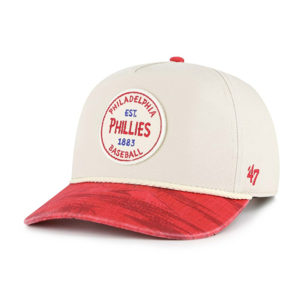 Philadelphia Phillies Fiji Rope Hitch Adjustable Hat Cream/Red
