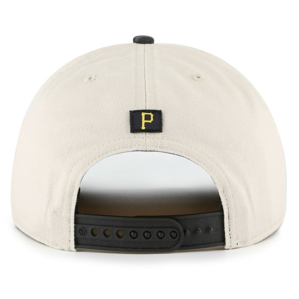 Pittsburgh Pirates Fiji Rope Hitch Adjustable Hat Cream/Black